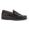 Men Saxone of Scotland Men'S Loafers | Saxone Of Scotland Dark Brown Leather Mens Loafers Shoes