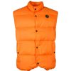 Men Centogrammi Men'S Vests | Centogrammi Elegant Duck Down Padded Nylon Vest In Orange