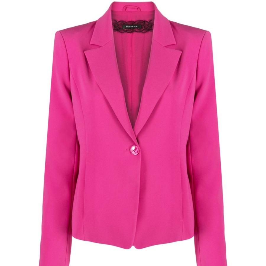 Women Patrizia Pepe Women'S Suits & Blazers | Patrizia Pepe Fuchsia Polyester Suits & Blazer