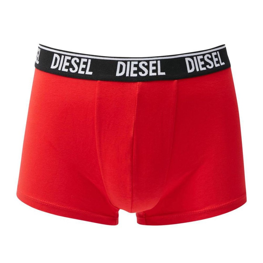 Men Diesel Men'S Underwear | Diesel Essential Stretch Cotton Men'S Boxer Multipack