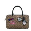 Women COACH Women Satchel Bags | Coach Disney Villain Patches Signature Coated Canvas Rowan Satchel Bag