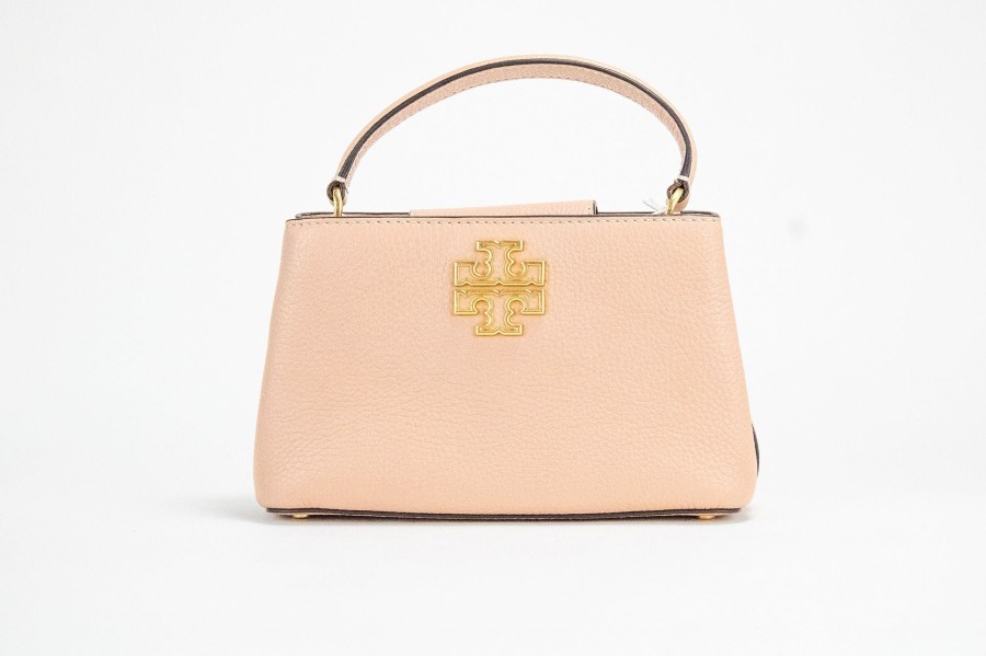 Women Tory Burch Women Satchel Bags | Tory Burch Britten Micro Light Meadowsweet Leather Satchel Bag Purse