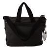 Men Dolce & Gabbana Men'S Shoulder Bags | Dolce & Gabbana Black Denim Leather Shoulder Strap Messenger Bag