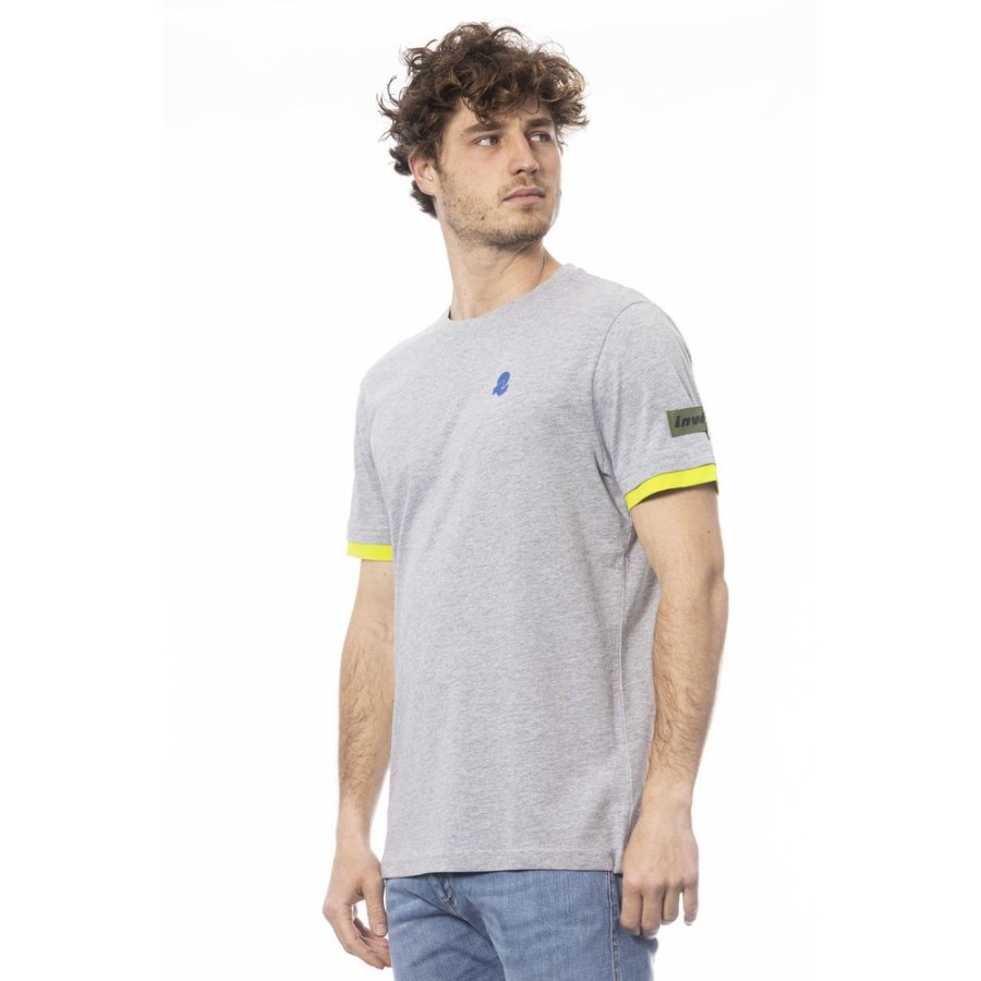 Men Invicta Men'S T-Shirts | Invicta Gray Cotton T-Shirt