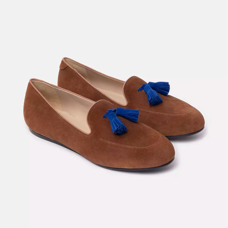 Men Charles Philip Men'S Loafers | Charles Philip Elegant Suede Moccasins With Tassel Detail