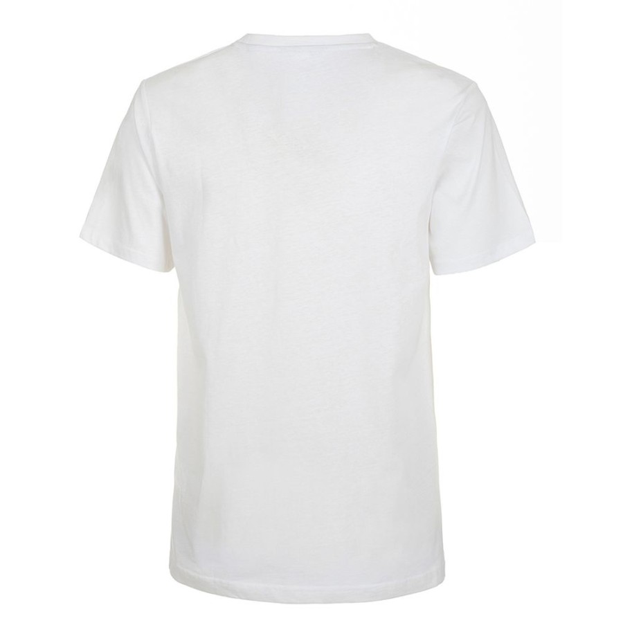 Men Fred Mello Men'S T-Shirts | Fred Mello Crisp White Cotton Crewneck Tee