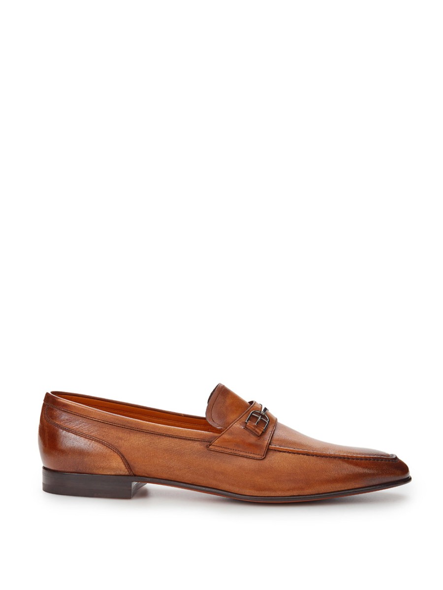 Men Bally Men'S Formal | Bally Tobacco Leather Brian Loafer