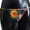 Women Dolce & Gabbana Women'S Swimwear | Dolce & Gabbana Black Floral Beachwear Swimsuit Bottom Bikini