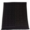 Men Philipp Plein Men'S Scarves | Philipp Plein Elegant Fringed Monogram Scarf