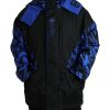 Men Dolce & Gabbana Men'S Jackets | Dolce & Gabbana Black Blue Hooded Windbreaker Coat Jacket