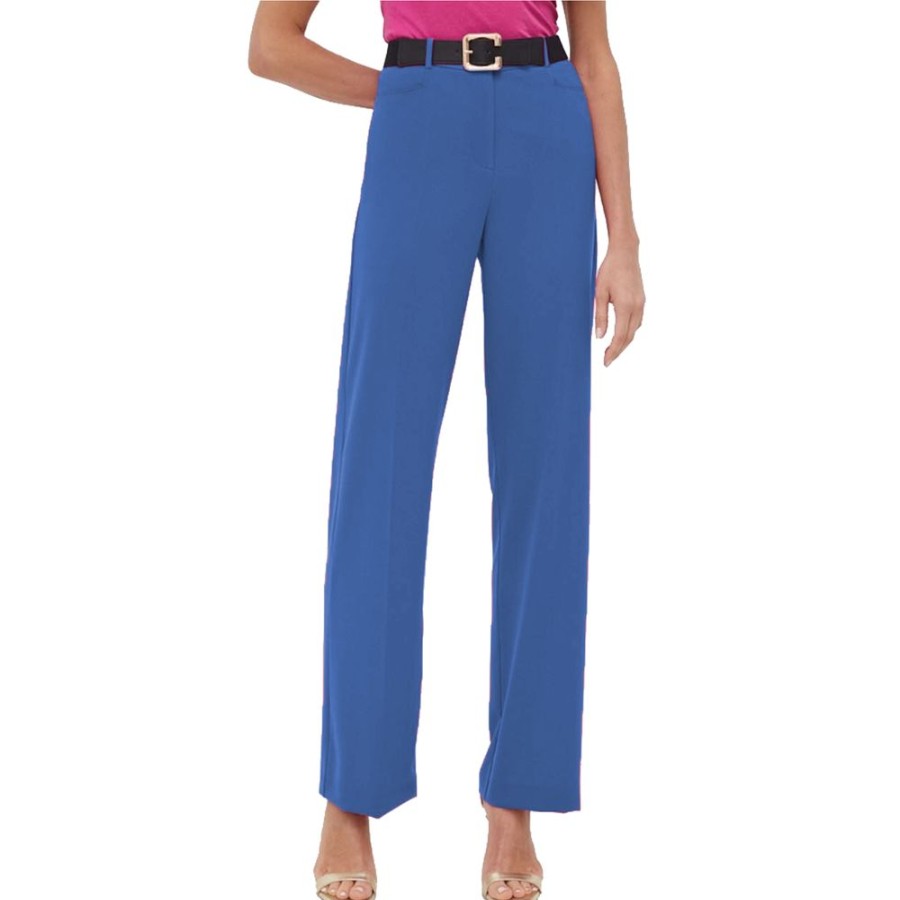 Women Patrizia Pepe Women'S Pants & Jeans | Patrizia Pepe Blue Polyester Jeans & Pant