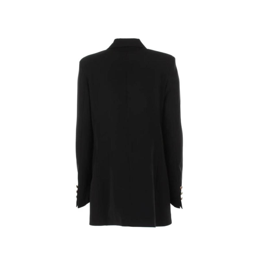 Women Yes Zee Women'S Suits & Blazers | Yes Zee Chic Double-Breasted Crepe Jacket