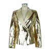 Women Elisabetta Franchi Women'S Suits & Blazers | Elisabetta Franchi Sequin-Embellished Double-Breasted Jacket