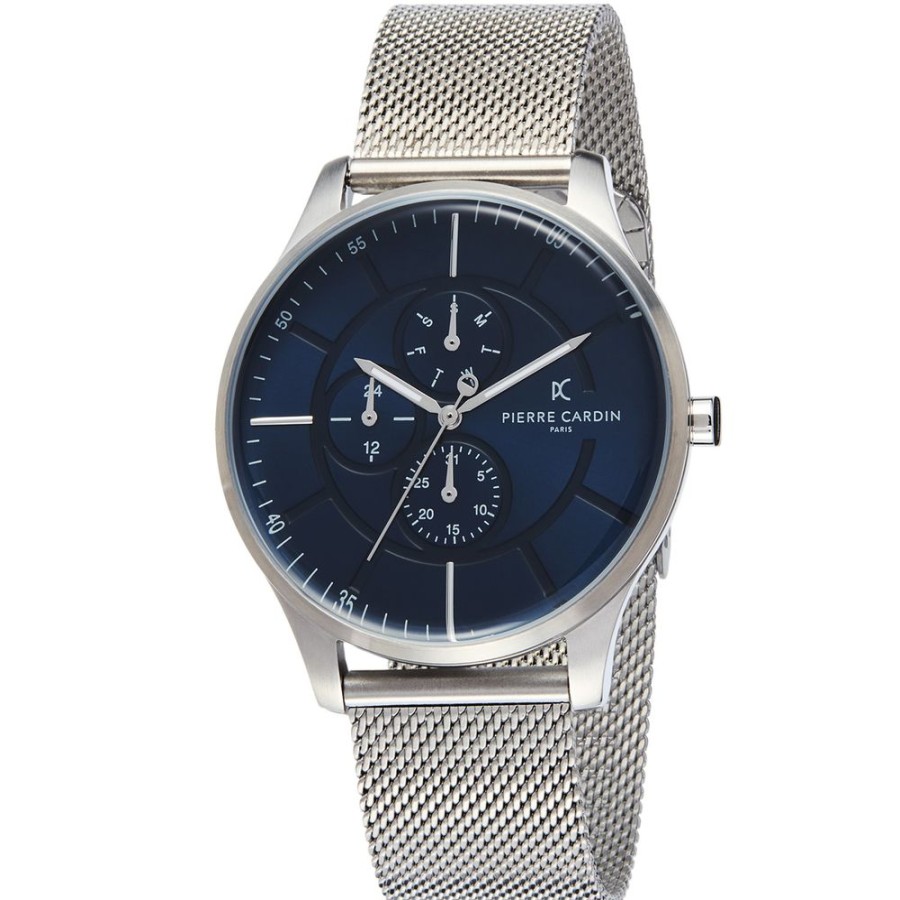 Men Pierre Cardin | Pierre Cardin Silver Men Watch