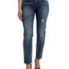 Women Dolce & Gabbana Women'S Pants & Jeans | Dolce & Gabbana Blue Boyfriend Mid Waist Cotton Denim Jeans