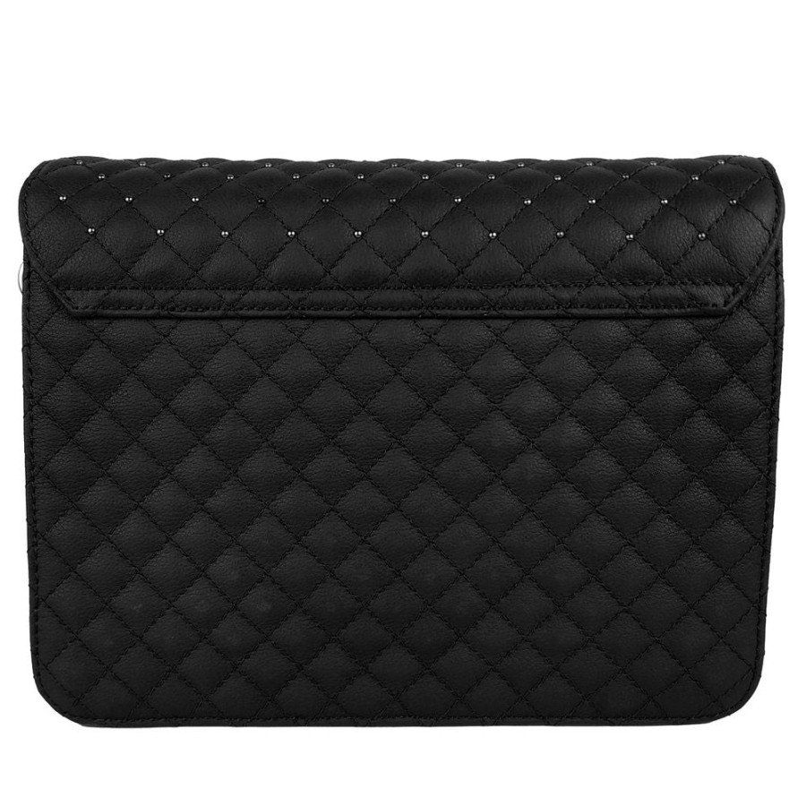 Women Baldinini Trend Women'S Crossbody Bags | Baldinini Trend Quilted Calfskin Shoulder Bag With Stud Detailing