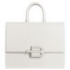 Women Baldinini Trend Women'S Handbags | Baldinini Trend Elegant White Calfskin Large Handbag