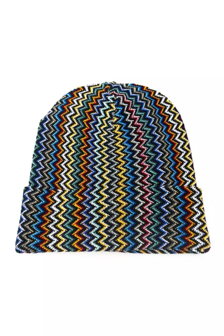 Men Missoni Men'S Hats & Caps | Missoni Multicolor Geometric Fantasy Wool-Blend Hat