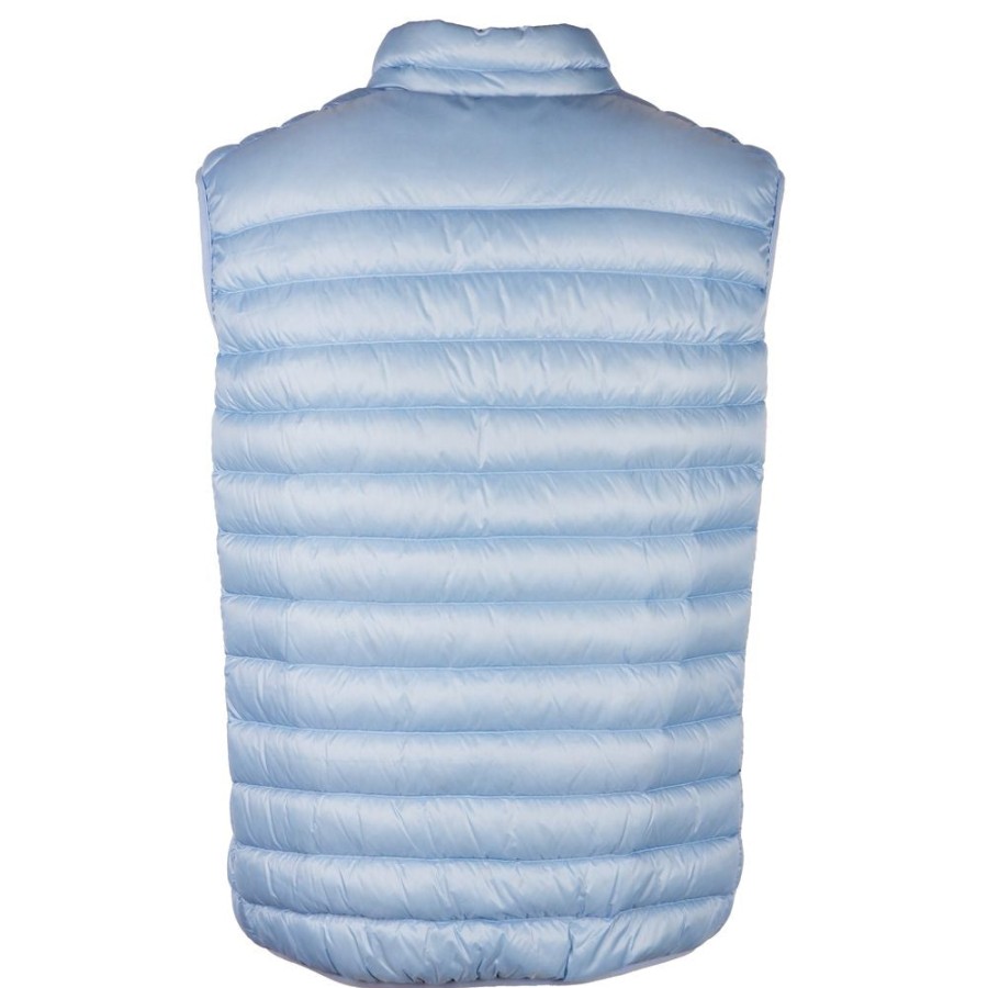 Men Centogrammi Men'S Vests | Centogrammi Centogrammi Men'S Light Blue Nylon Down Vest