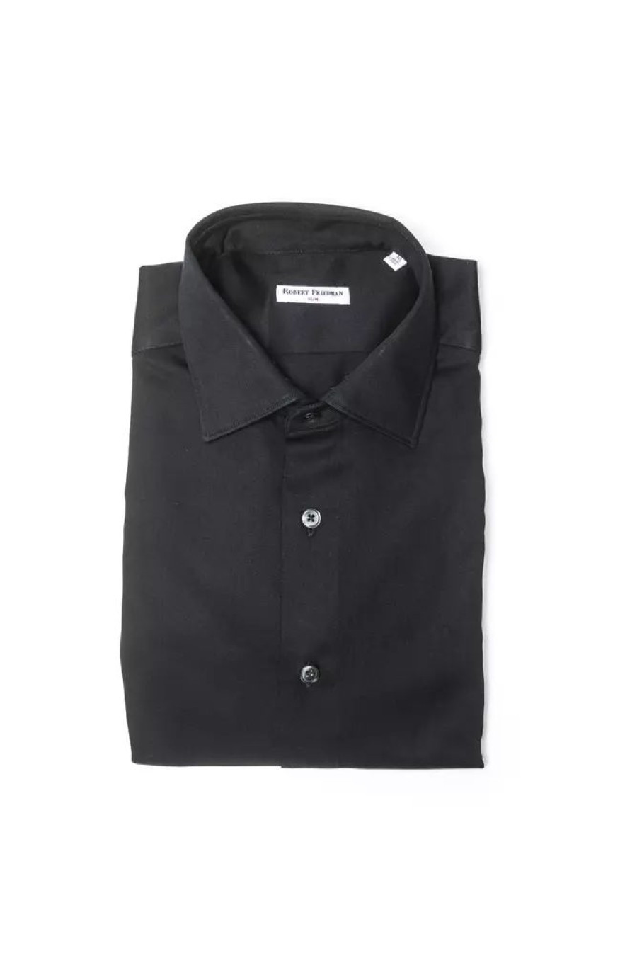 Men Robert Friedman Men'S Shirts | Robert Friedman Elegant Medium Slim Collar Cotton Shirt