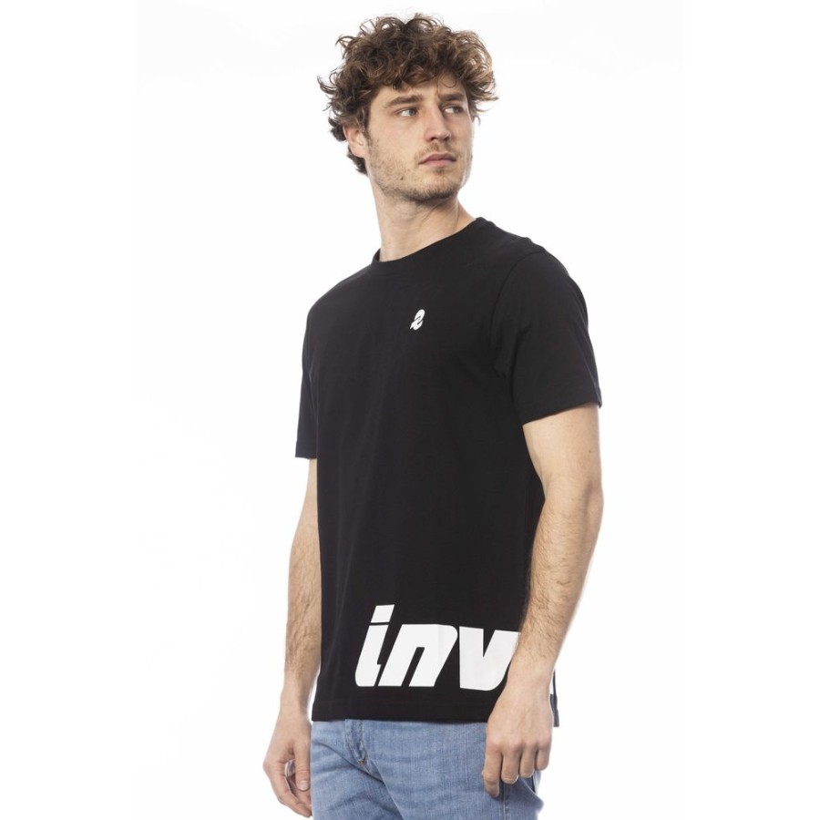 Men Invicta Men'S T-Shirts | Invicta Black Cotton T-Shirt