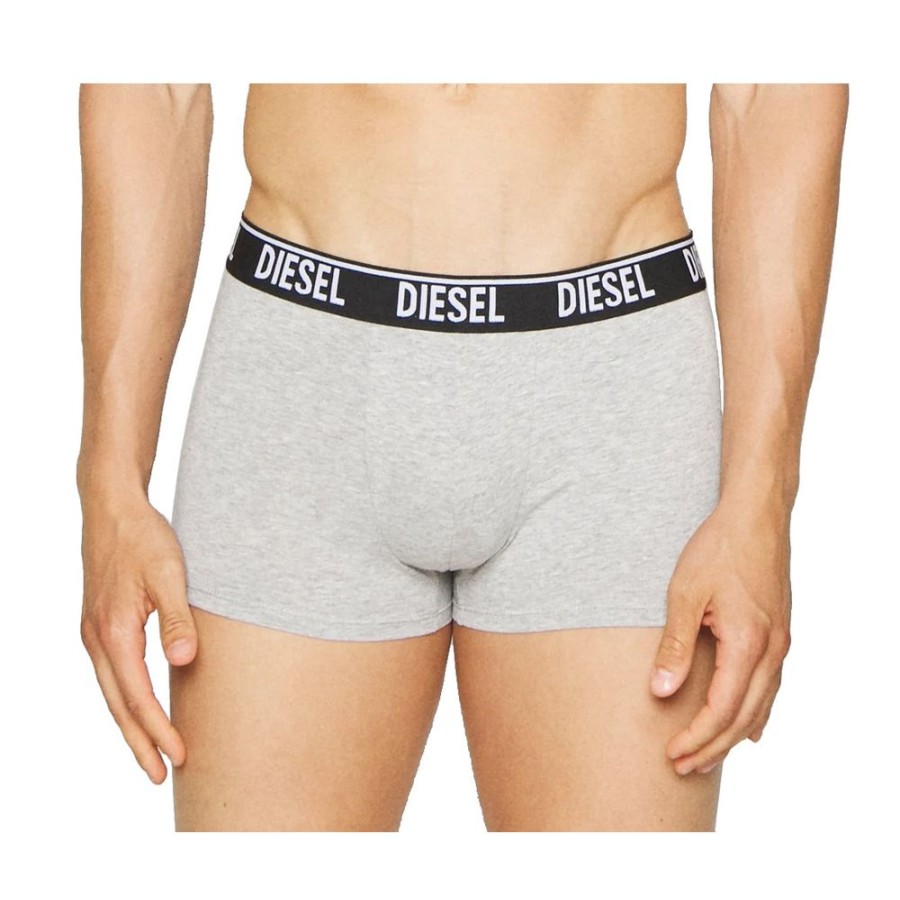 Men Diesel Men'S Underwear | Diesel Sleek Bicolor Cotton Boxer Shorts Duo