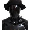 Men Dolce & Gabbana Men'S Hats & Caps | Dolce & Gabbana Black Polyester Sequin Women Fedora Capello Hat