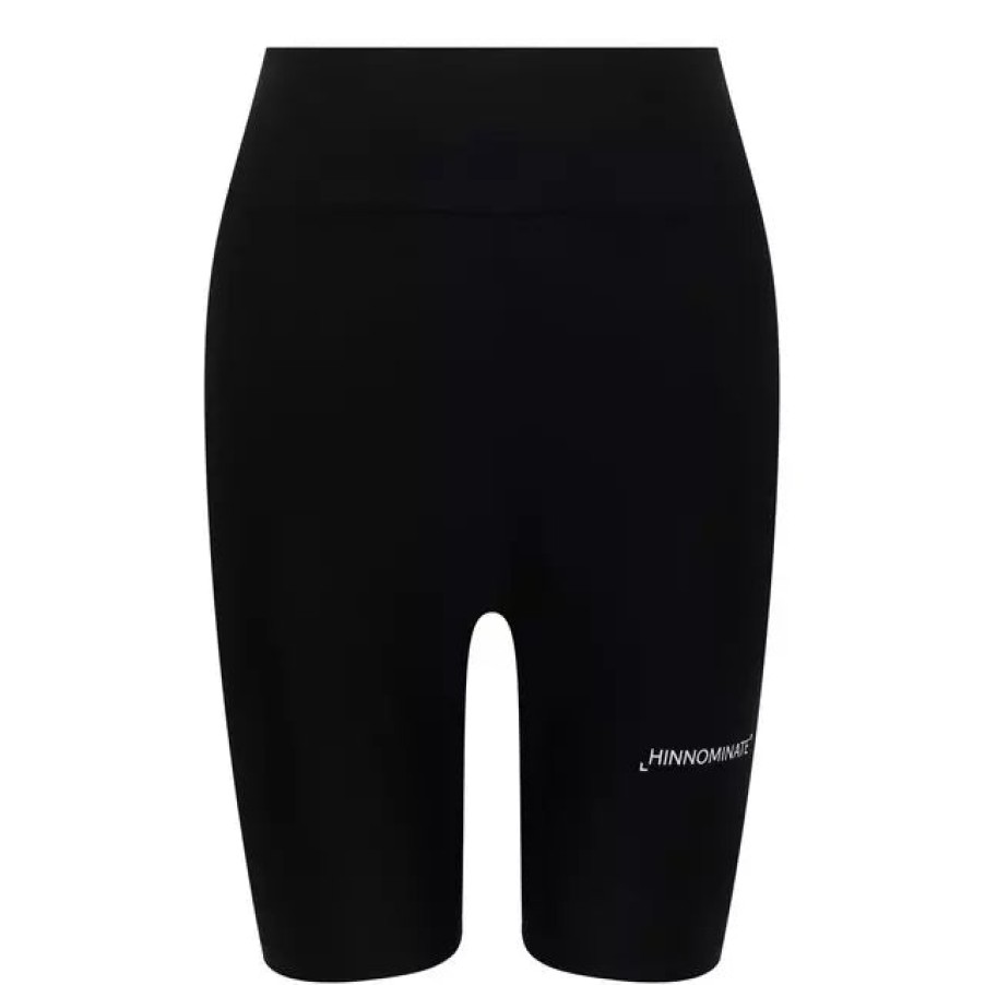 Women Hinnominate Women'S Shorts | Hinnominate Sleek Lycra Cycling Leggings With Chic Logo