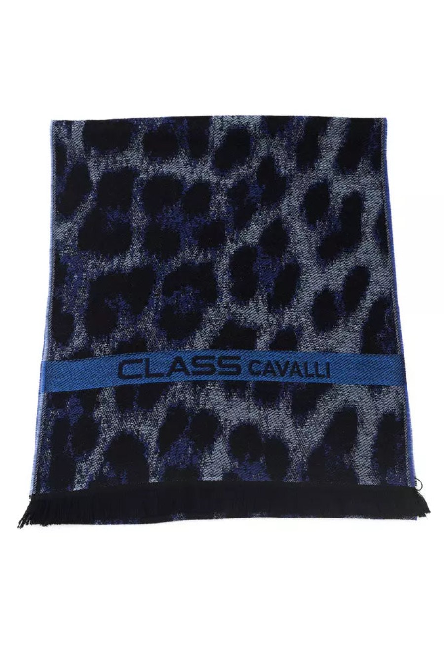 Men Cavalli Class Men'S Scarves | Cavalli Class Elegant Animalier Fantasy Logo Scarf