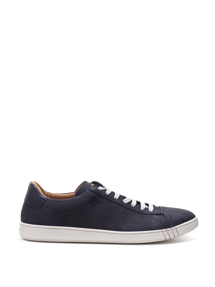 Men Bally Men'S Sneakers | Bally Blue Leather Sneakers