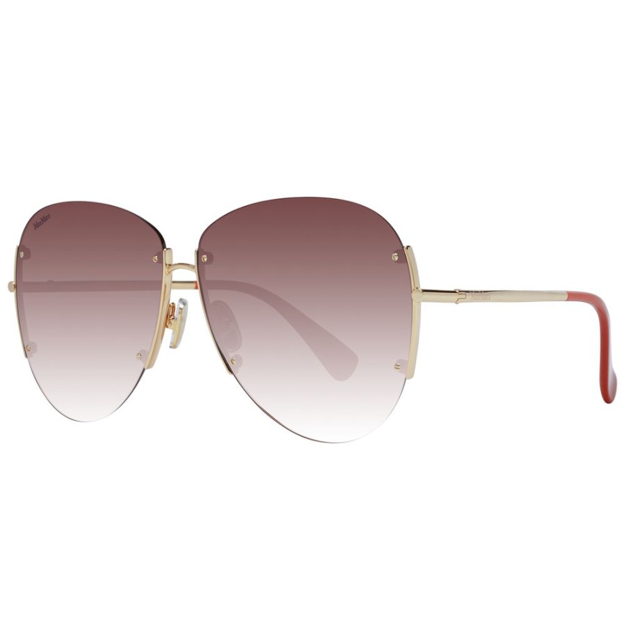 Women Max Mara | Max Mara Gold Women Sunglasses