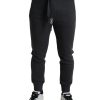 Men Dolce & Gabbana Men'S Jeans & Pants | Dolce & Gabbana Melange Grey Cotton Jogger Sweatpants Pants