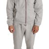 Men Billionaire Italian Couture Men'S Sweatsuit | Billionaire Italian Couture Gray Cotton Sweater Pants Tracksuit - Genuine Authentic Brand Llc