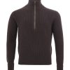 Men KANGRA Men'S Cardigans | Kangra Half Zip Turtleneck Jumper