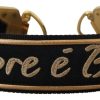 Women Dolce & Gabbana Women'S Leather Accessories | Dolce & Gabbana Black L'Amore E'Bellezza Bag Shoulder Strap