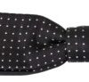 Men Dolce & Gabbana Men'S Ties & Bowties | Dolce & Gabbana Black Polka Dot Silk Adjustable Men Neck Papillon Bow