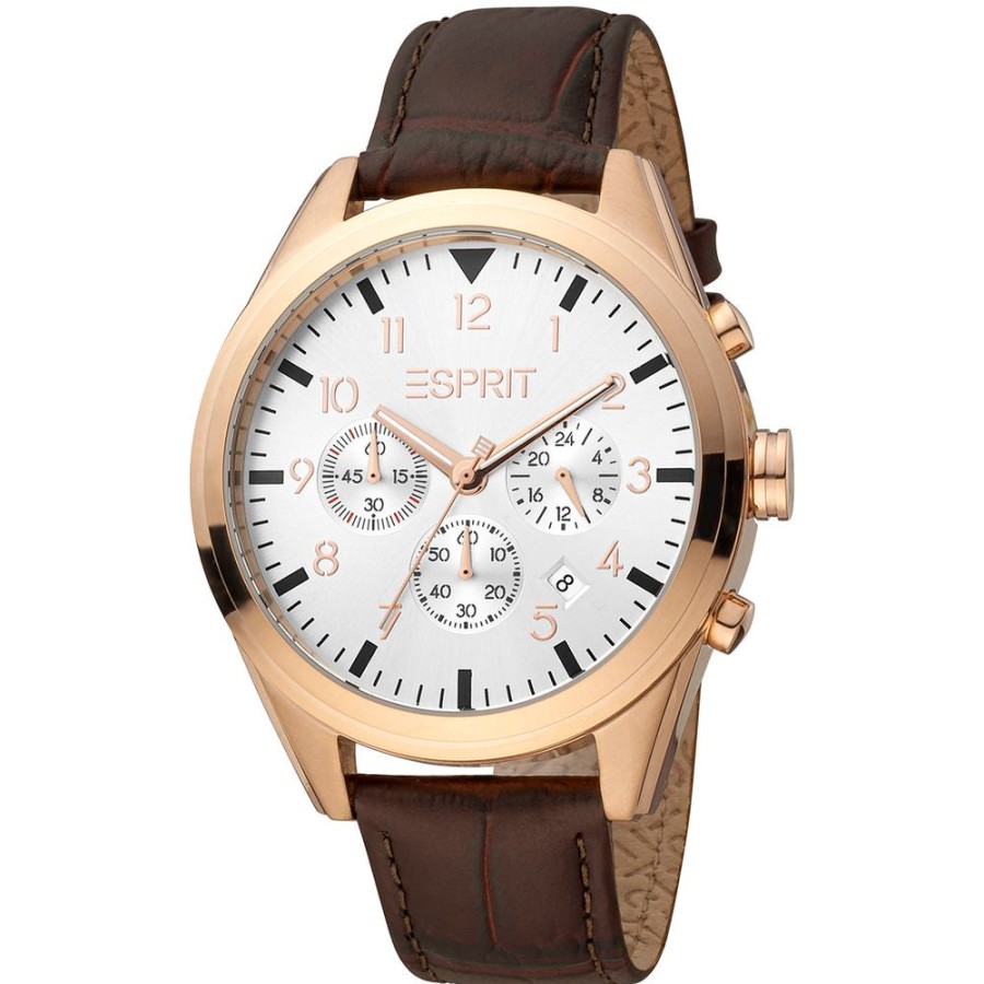 Men Esprit | Esprit Rose Gold Men Watch