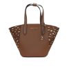 Women Michael Kors Women'S Tote Bags | Michael Kors Portia Small Pebbled Leather And Haircalf Tote Handbag (B