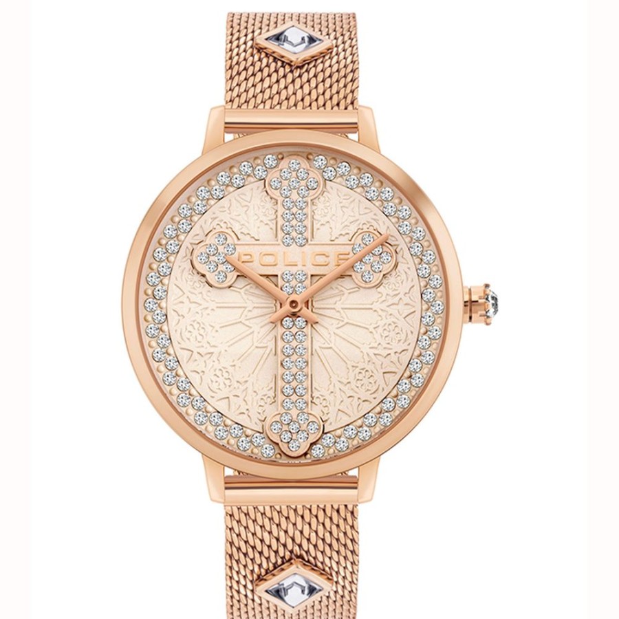 Women Police | Police Rose Gold Women Watch