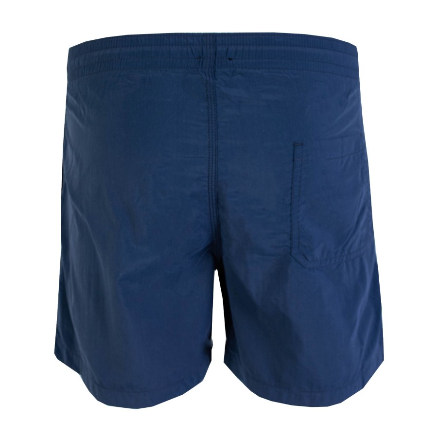 Men Malo Men'S Swimwear | Malo Blue Navy Swim Short