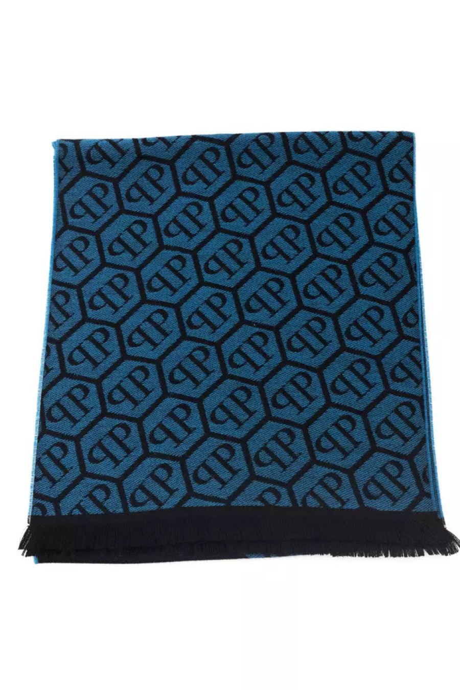 Men Philipp Plein Men'S Scarves | Philipp Plein Chic Monogram Fringed Scarf