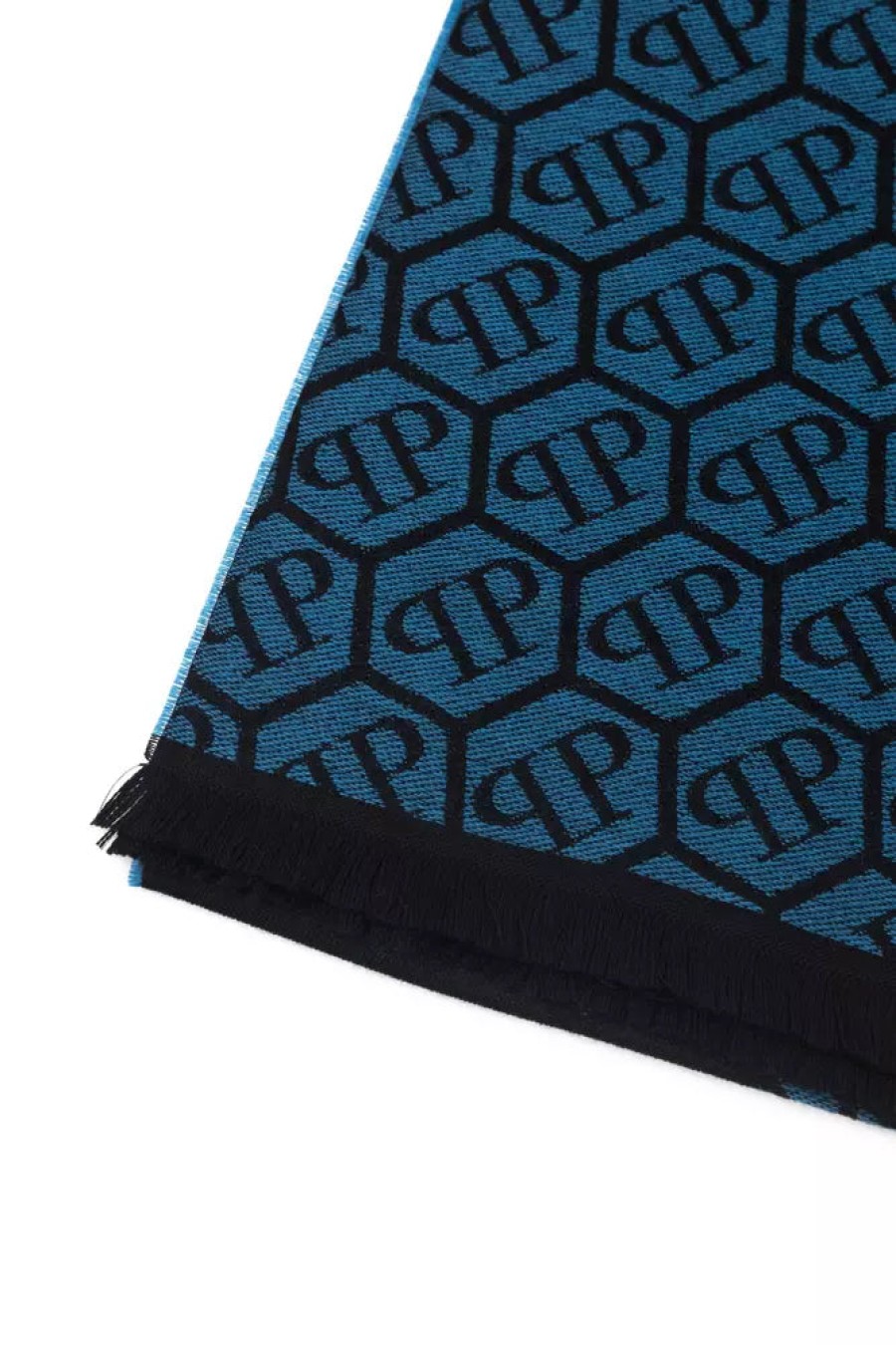 Men Philipp Plein Men'S Scarves | Philipp Plein Chic Monogram Fringed Scarf