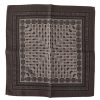 Men Dolce & Gabbana Men'S Handkerchief | Dolce & Gabbana Brown Silk Pocket Square Handkerchief Scarf