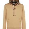 Men Burberry Men'S Sweatsuit | Burberry Camel Brown Cotton Samuel Hoodie