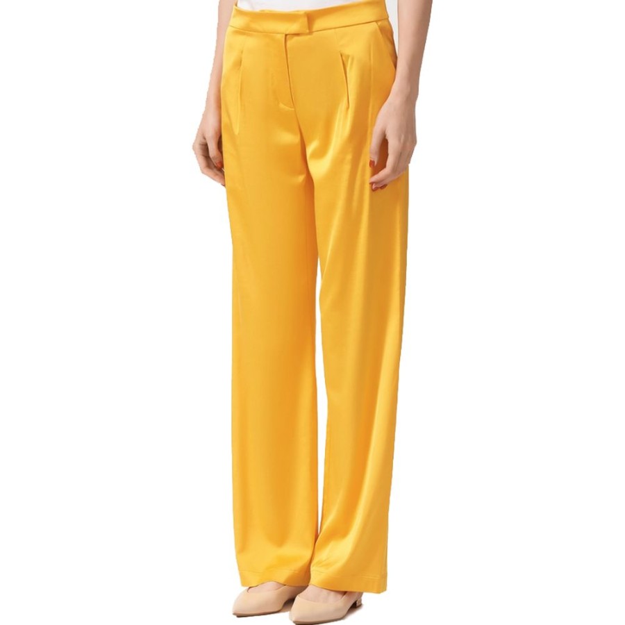 Women Patrizia Pepe Women'S Pants & Jeans | Patrizia Pepe Orange Viscose Jeans & Pant