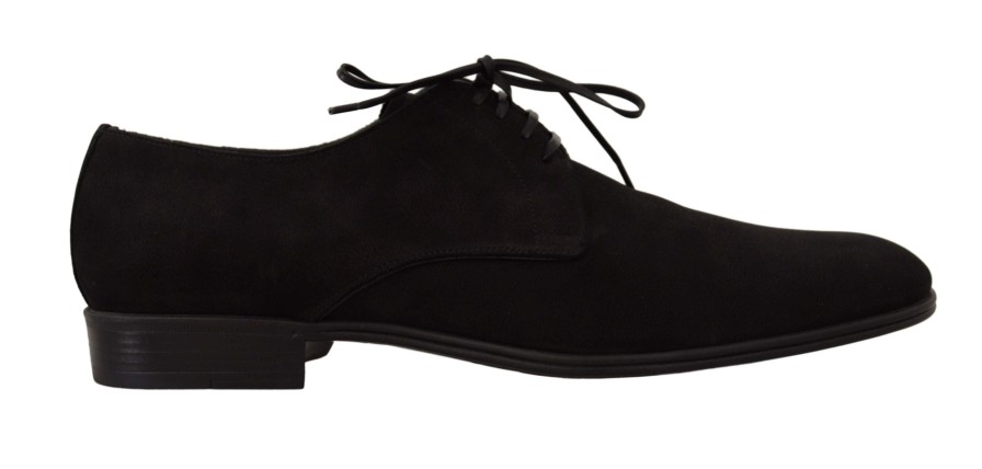 Men Dolce & Gabbana Men'S Formal | Dolce & Gabbana Black Leather Mens Formal Dress Derby Shoes