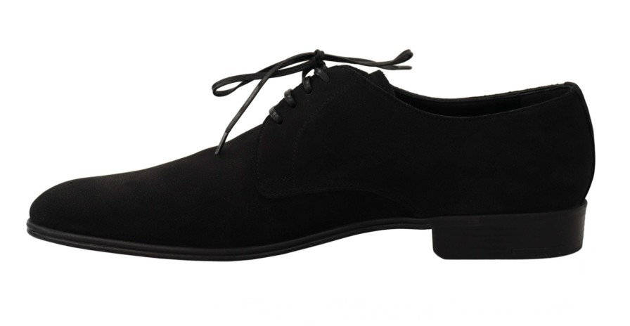 Men Dolce & Gabbana Men'S Formal | Dolce & Gabbana Black Leather Mens Formal Dress Derby Shoes