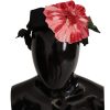 Women Dolce & Gabbana Women'S Headbands | Dolce & Gabbana Black Silk White Hair Parrucchiera Diadem Headband