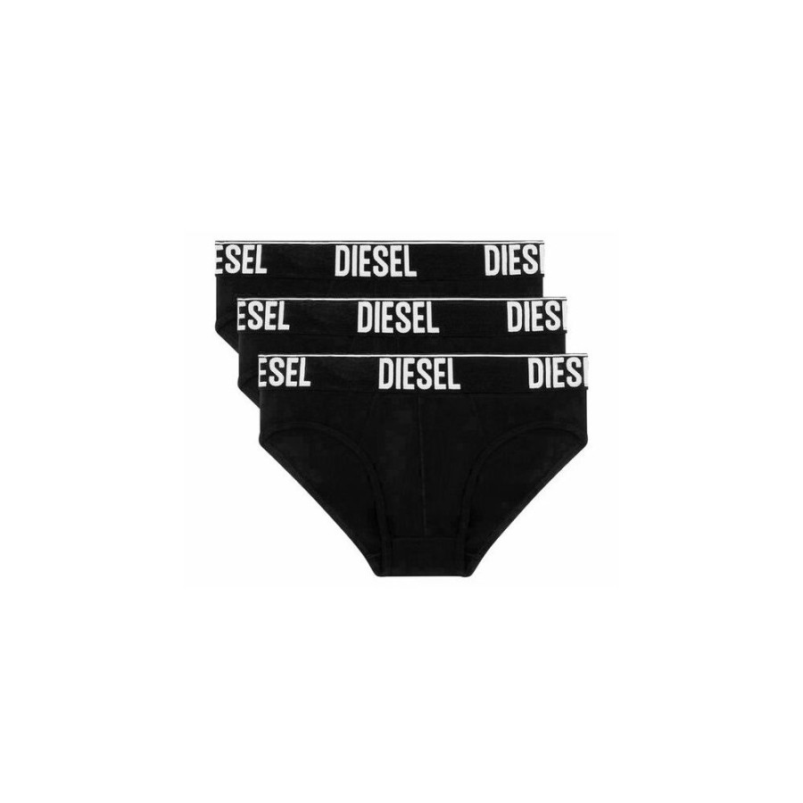 Men Diesel Men'S Underwear | Diesel Sleek Cotton Stretch Men'S Briefs - 3 Pack