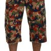 Men Dolce & Gabbana Men'S Shorts | Dolce & Gabbana Multicolor Cotton Camouflaged Cargo Shorts